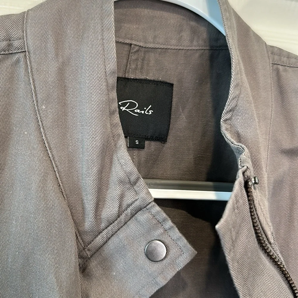 Rails Grey Rowen Military Jacket - - Picture 2 of 3